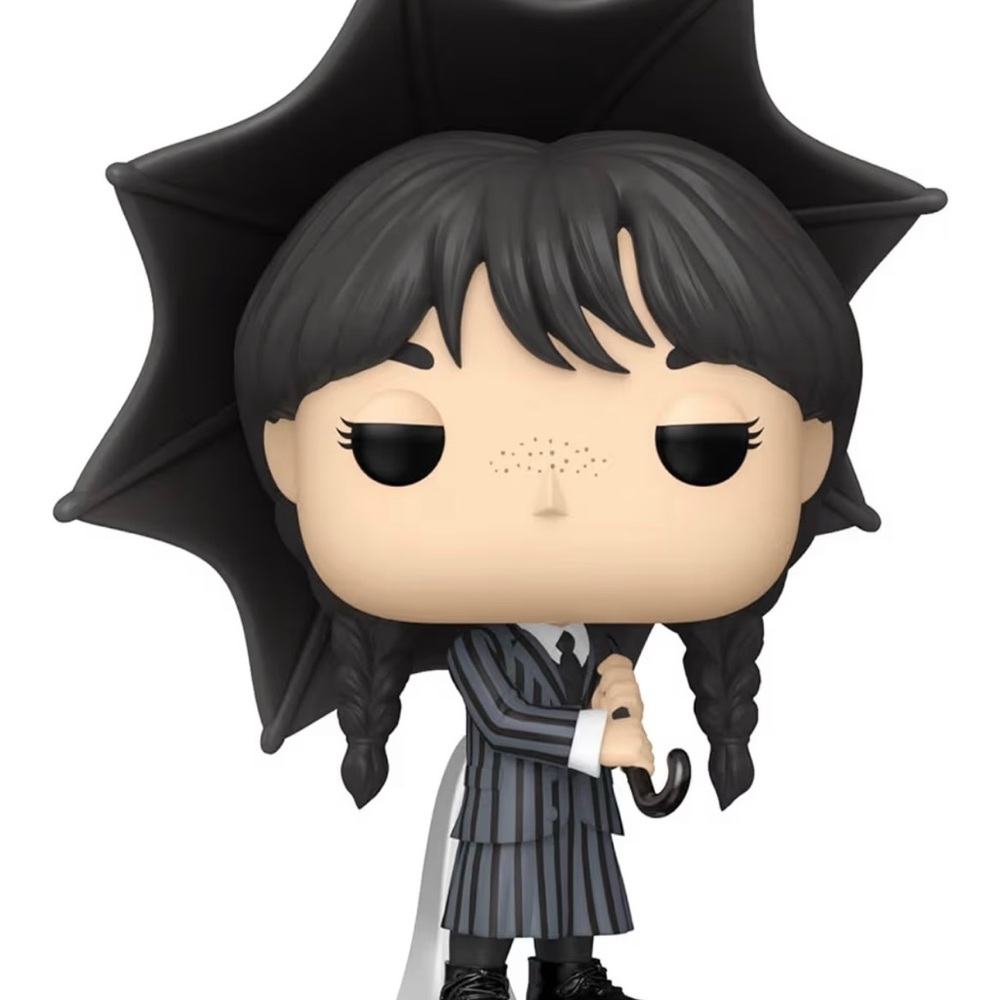 Funko Pop 1552 Wednesday Addams Black and Gray Vinyl Figure Sealed!
